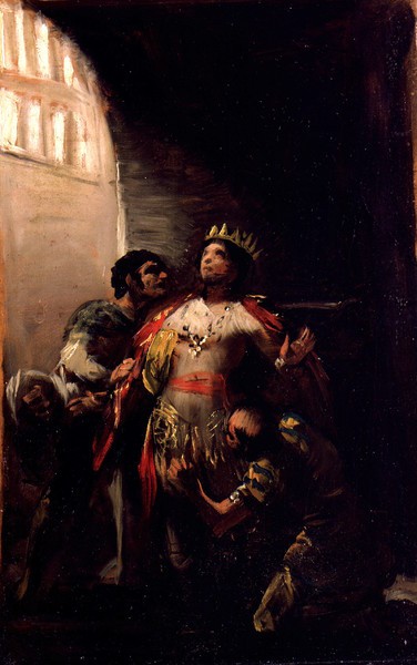 Saint Hermenegild in Prison (San Hermenegildo en la prisión) (sketch)