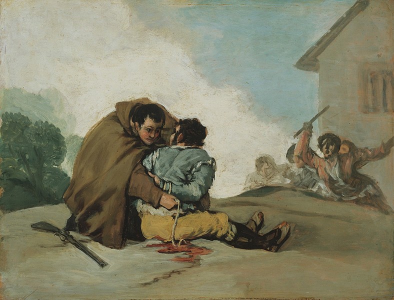 Friar Pedro Binds El Maragato with a Rope (Fray Pedro de Zaldivia ata al “Maragato”)