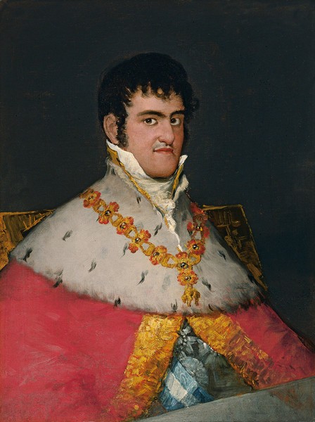 Ferdinand VII, bust, with Robes of State (Fernando VII con manto real, de busto)